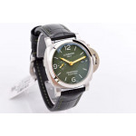 PAM1056 V GMT 1:1 Best Edition Green Dial Black Leather Strap P.9011 Super Clone VSF