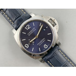 PAM 1313 1:1 Best Edition Blue Dial on Blue Leather Strap VSF P.9010 Clone