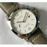 PAM 1314  1:1 Best Edition White Dial Gray Asso Strap P.9010 Clone VSF