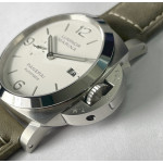 PAM 1314  1:1 Best Edition White Dial Gray Asso Strap P.9010 Clone VSF