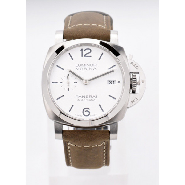 PAM1394 Luminor Marina 42mm Best Edition White Dial on Brown Asso Strap P.9010 Clone VSF