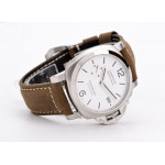 PAM1394 Luminor Marina 42mm Best Edition White Dial on Brown Asso Strap P.9010 Clone VSF