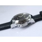 PAM 359 R 1:1 Best Edition on Black Leather Strap P.9000 Super Clone V2 VSF