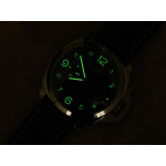 PAM 359 R 1:1 Best Edition on Black Leather Strap P.9000 Super Clone V2 VSF