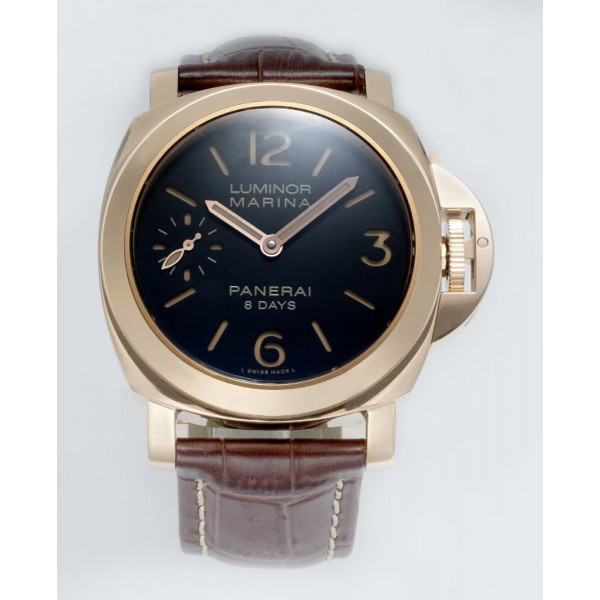 PAM 511 RG 1:1 Best Edition Brown Leather Strap Strap P5000 HWF