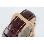 PAM 511 RG 1:1 Best Edition Brown Leather Strap Strap P5000 HWF