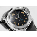 PAM 634 SS  1:1 Best Edition Black Leather Strap Strap A6497 HWF