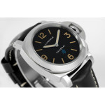 PAM 634 SS  1:1 Best Edition Black Leather Strap Strap A6497 HWF