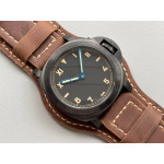 PAM 779 Luminor California PVD 1:1 Best Edition Brown Leather Strap A6497 HWF 