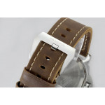 PAM 911 SS 1:1 Best Edition Brown Leather Strap Strap A6497 hwf