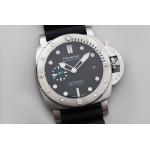 PAM 1229 Submersible Quaranta 44mm SS Black Dial Rubber SBF P900