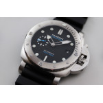 PAM 1229 Submersible Quaranta 44mm SS Black Dial Rubber SBF P900