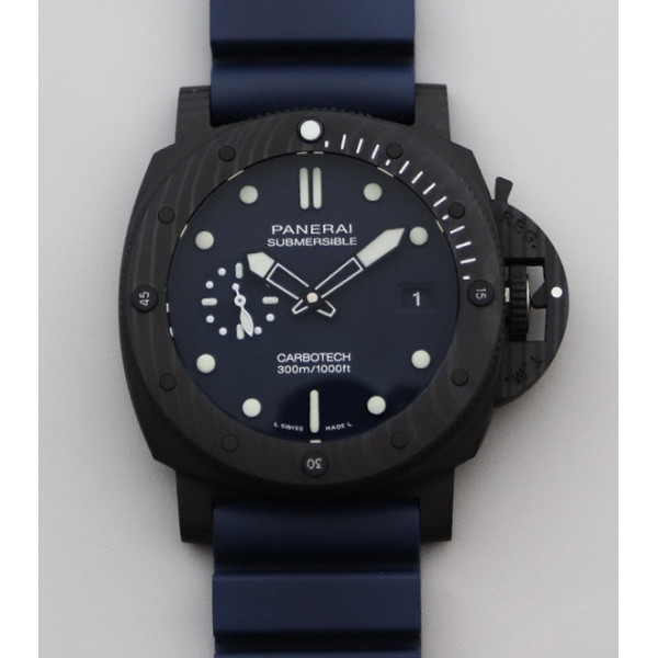 PAM 1232 Submersible QuarantaQuattro 44mm FC Case Blue Dial Rubber SBF P900