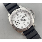 PAM2223 Submersible 42mm Best Edition White Dial on Black Rubber Strap VSF P900