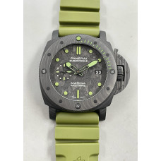 PAM961 Carbotech 47mm Submersible 1:1 Best Edition Carbon Dial On Rubber Strap VSF P.9010