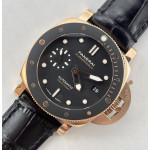 PAM974 Luminor Submersible RG 1:1 Best Edition on Black Leather Strap VSF OP XXXIV Clone