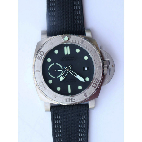 PAM 984 Mike Horn Submersible 1:1 Best Edition Black Dial Black Nylon Strap P.9010 Clone VSF