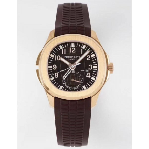 Aquanaut 5164R RG 1:1 Best Edition Brown Dial Rubber Strap A324 ZF