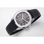 Aquanaut 5164R SS 1:1 Best Edition Black Dial Rubber Strap A324 ZF