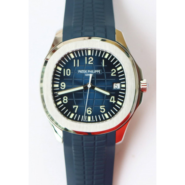 Aquanaut 5168G 42mm SS 1:1 Best Edition Blue Dial Blue Rubber Strap 324CS ZF