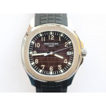 Aquanaut 5167A SS 1:1 Best Edition Brown Dial Black Rubber Strap 324CS ZF