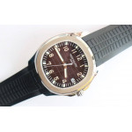 Aquanaut 5167A SS 1:1 Best Edition Brown Dial Black Rubber Strap 324CS ZF