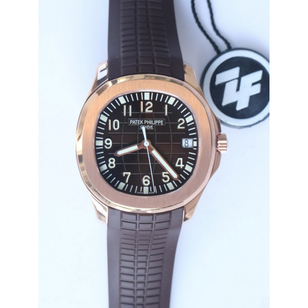 Aquanaut 5167R RG 1:1 Best Edition Brown Dial Brown Rubber Strap 324CS ZF