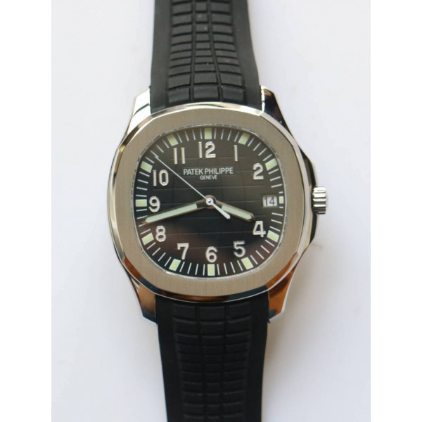 Aquanaut 5167 SS Black Dial Rubber  PF Asia 2824 Mod