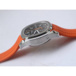 Aquanaut Chronograph 5968A Best Edition Brown Dial on Orange Rubber Strap A7750 OMF