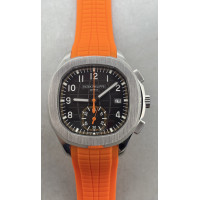 Aquanaut Chronograph 5968A Best Edition Brown Dial on Orange Rubber Strap 3KF A7750