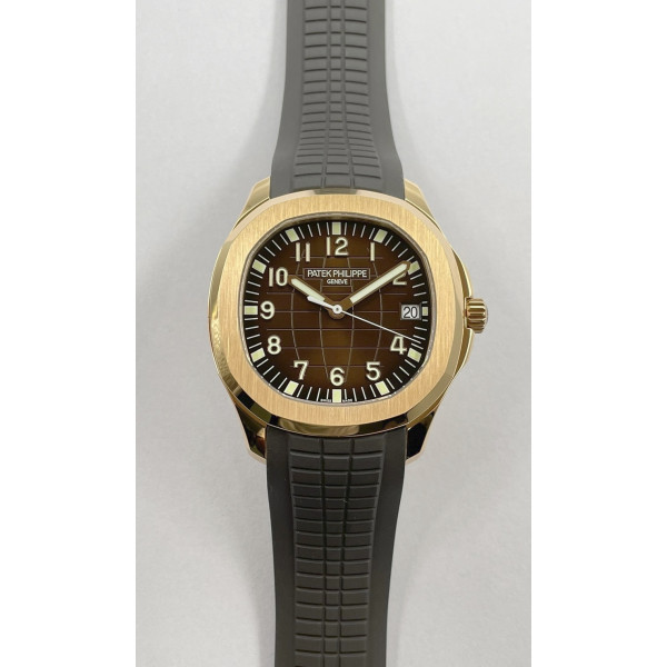 Aquanaut 5167R RG Best Edition Brown Dial on Brown Rubber Strap A330 Super Clone 3KF V3