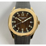 Aquanaut 5167R RG Best Edition Brown Dial on Brown Rubber Strap A330 Super Clone 3KF V3