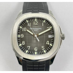 Aquanaut 5167 SS Best Edition Gray Dial on Black Rubber Strap 3KF A324 Super Clone V2 