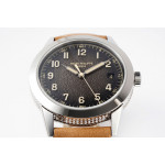 Calatrava 5226G SS 1:1 Best Edition Gray Rock Dial on Brown Leather Strap PPF 330CS