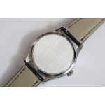 Calatrava 5227 SS White&Black Leather Strap BP MY9015 Mod