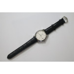 Calatrava 5227 SS White&Black Leather Strap BP MY9015 Mod