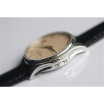 Calatrava 5227 SS Cream White Leather Strap BP MY9015 Mod