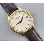 Calatrava 5227 YG 1:1 Best Edition White Dial Brown Leather Strap 324CS 3KF Calatrava 5227 YG 1:1 Best Edition White Dial Brown Leather Strap 324CS 3KF