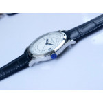 Calatrava 5296G 1:1 Best Edition White Dial Blue Hands Leather Strap 324CS ZF 