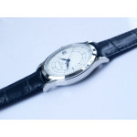 Calatrava 5296G 1:1 Best Edition White Dial Blue Hands Leather Strap 324CS ZF 