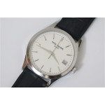 Calatrava 5296G SS White Dial Leather Strap Miyota 9015 Mod BP