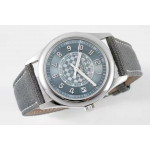 Calatrava 6007A 1:1 Best Edition Blue Dial on Gray Nylon Strap PPF 324CS