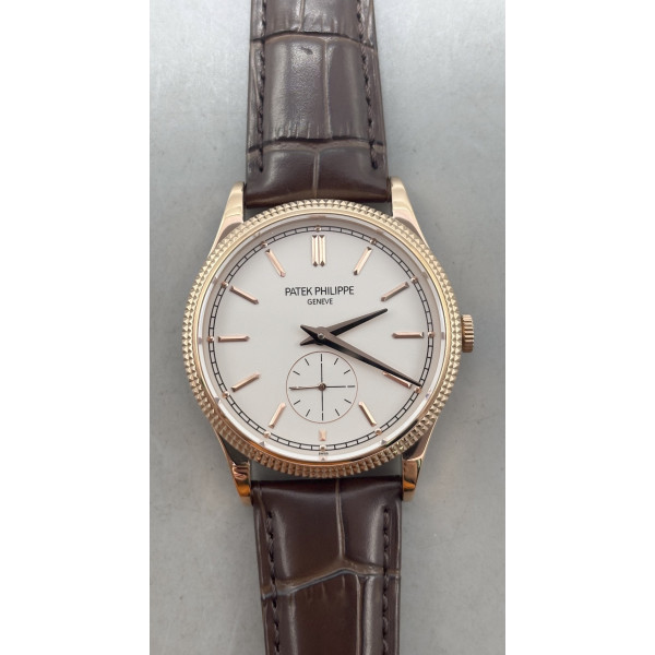 Calatrava 6119R RG 1:1 Best Edition White Dial on Brown Leather Strap A324CS Calatrava 6119R RG 1:1 Best Edition White Dial on Brown Leather Strap A324CS
