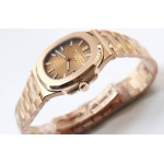 Nautilus 5711/1R RG 1:1 Best Edition Brown Textured Dial RG Bracelet A324 Super Clone V2 3KF