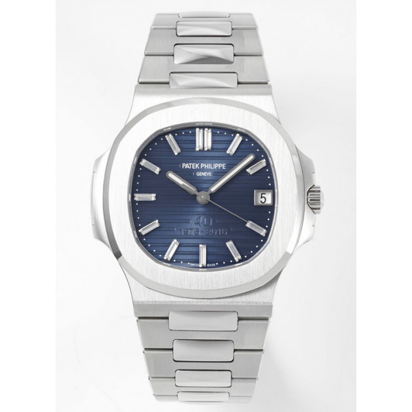 Nautilus 5711 40th Anniversary 1:1 Best Edition Blue Textured Dial on SS Bracelet PPF 324CS V4