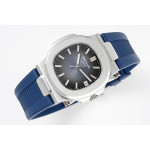 Nautilus 5711/1A 1:1 Best Edition Blue Textured Dial Rubber Strap 324CS PPF V5