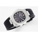 Nautilus 5711/1A 1:1 Best Edition Gray Textured Dial Rubber Strap 324CS PPF V5