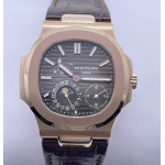 Nautilus 5712 RG 1:1 Best Edition Gray Dial on Brown Leather Strap A240 ZF