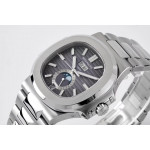 Nautilus 5726 Full Function SS 1:1 Best Edition Grey Dial SS Bracelet A324 PPF