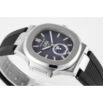 Nautilus 5726 Complicated SS 1:1 Best Edition Grey Textured Dial Rubber Strap PPF A324